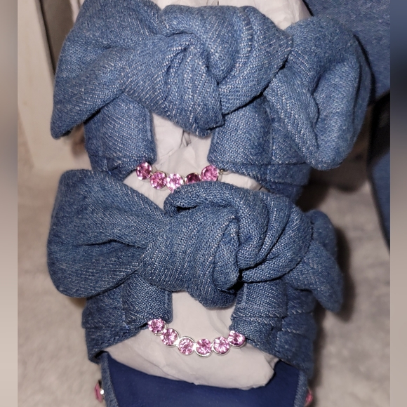 Sugar Thrillz Strike A Pose Denim Platforms - Picture 5 of 10